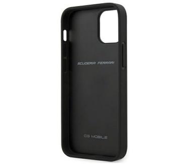 Ferrari Stitch Line Leather Case - iPhone 12 Mini (5.4") - Rood Rood