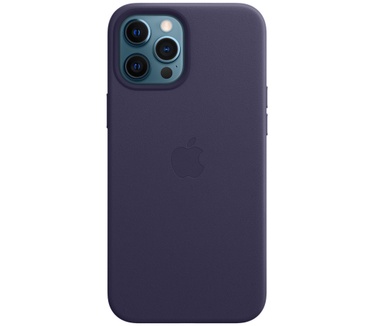 Apple iPhone 12 Pro Max Leather Case Paars