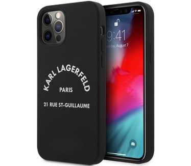 Karl Lagerfeld 21 Rue Back Case - iPhone 12/12 Pro (6.1") - Zwart Zwart