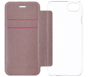 Guess IriDescent Book Case voor Apple iPhone 7 (4,7") - Rosegoud Rosé Goud