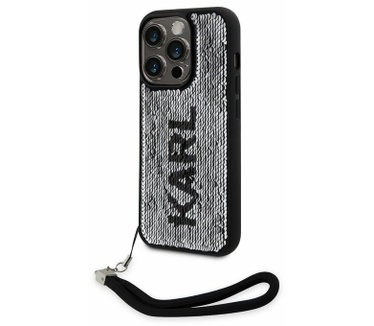 Karl Lagerfeld Reversible Sequins Case iPhone 13 Pro Max - Zwart Zwart