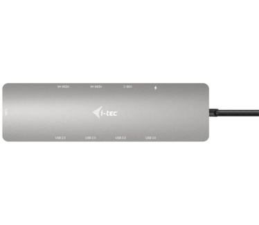 i-tec USB-C Metal Nano 2x Display Docking Station with PD 100 W + Charger 112W