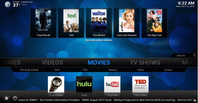XBMC 12.0 Frodo bèta