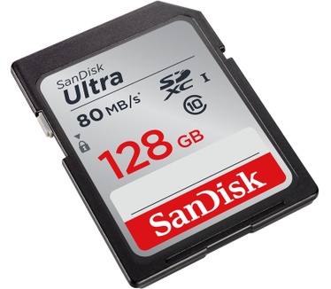 Sandisk Ultra SDXC Class 10 UHS-I 80MB/s 128GB