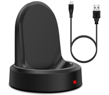 qMust Wireless Charging Dock Samsung Gear S3 Classic / S3 Frontier smartwatch - zwart