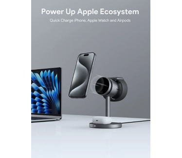 Aukey AUKEY LC-MC311A MagFusion 3-in-1 Pro Qi2 Active Cooling Wireless Charging Station