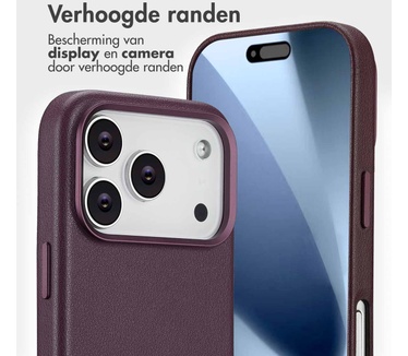 Accezz Leather Bookcase 2-in-1 met MagSafe