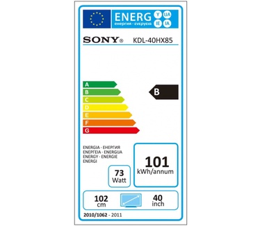 Sony Bravia KDL40-HX850 Zwart