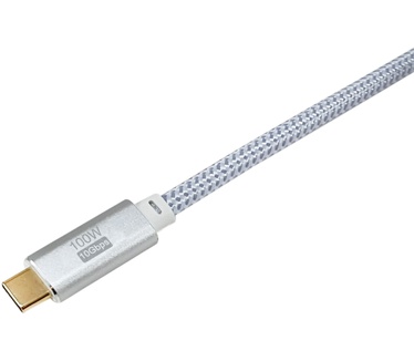Equip 128360 USB 3.2 Gen 2 C naar C kabel, M/M, 3.0m, PD 100W, 4K/60Hz, 10Gbps, Wit