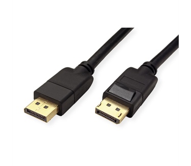 Roline DisplayPort-kabel, v1.4, DP M - M, zwart, 1 m