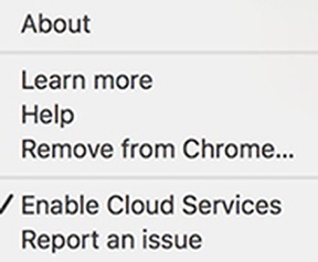 Chrome Cast-optie