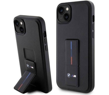 BMW M Tricolor Grip Back Case Apple iPhone 14 Plus (6.7") - Zwart Zwart
