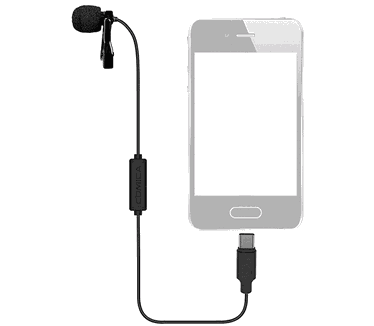 Comica Comica CVM-V01SP (UC) speldmicrofoon voor smartphones met USB-C-aansluiting