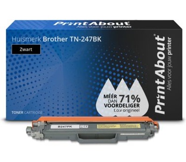 PrintAbout Huismerk Brother TN-247BK Toner Zwart Hoge capaciteit