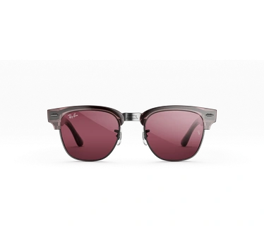 Meta Ray-Ban Audio Clubmaster, Transparant Orchidee, Transitions Robijn