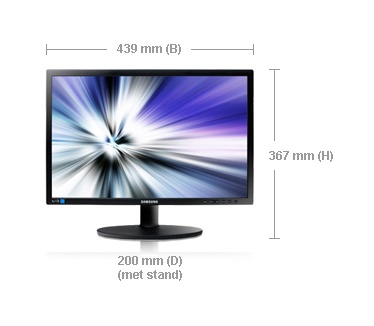 Samsung S19B220NW Zwart