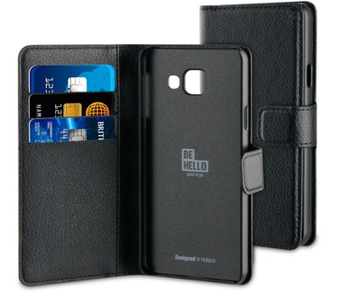 BeHello Samsung Galaxy A3 (2016) Wallet Case Black