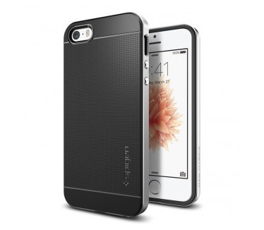 Spigen Neo Hybrid Apple iPhone SE Case - 041CS20185 - Satin Silver