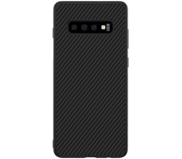 Nillkin HardCase Synthetisch Carbon Samsung Galaxy S10+ - Zwart  Zwart