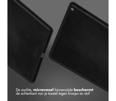Accezz Liquid Silicone Backcover iPad 10.2 (2019 / 2020 / 2021) - Zwart