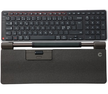 Contour Design RollerMouse Pro (bedraad) met Regular polssteun in stof Donkergrijs