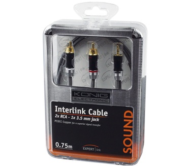 Konig 2xRCA - 3.5mm