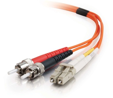 CablesToGo 2m LC/ST LSZH Duplex 62.5/125 Multimode Fibre Patch Cable
