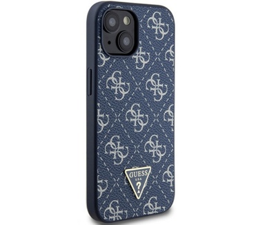 Guess 4G Triangle Logo Back Case - iPhone 15 Plus (6.7") - Blauw Blauw