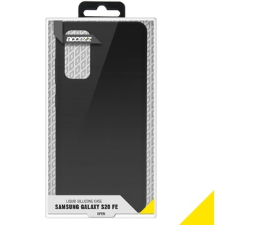 Accezz Liquid Silicone Backcover Samsung Galaxy S20 FE - Zwart