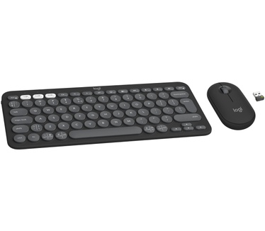 Logitech Pebble 2 Combo, Qwerty US, Grafiet
