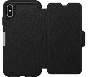 Otterbox Strada Premium Leather Folio Case (iPhone XS Max) Zwart