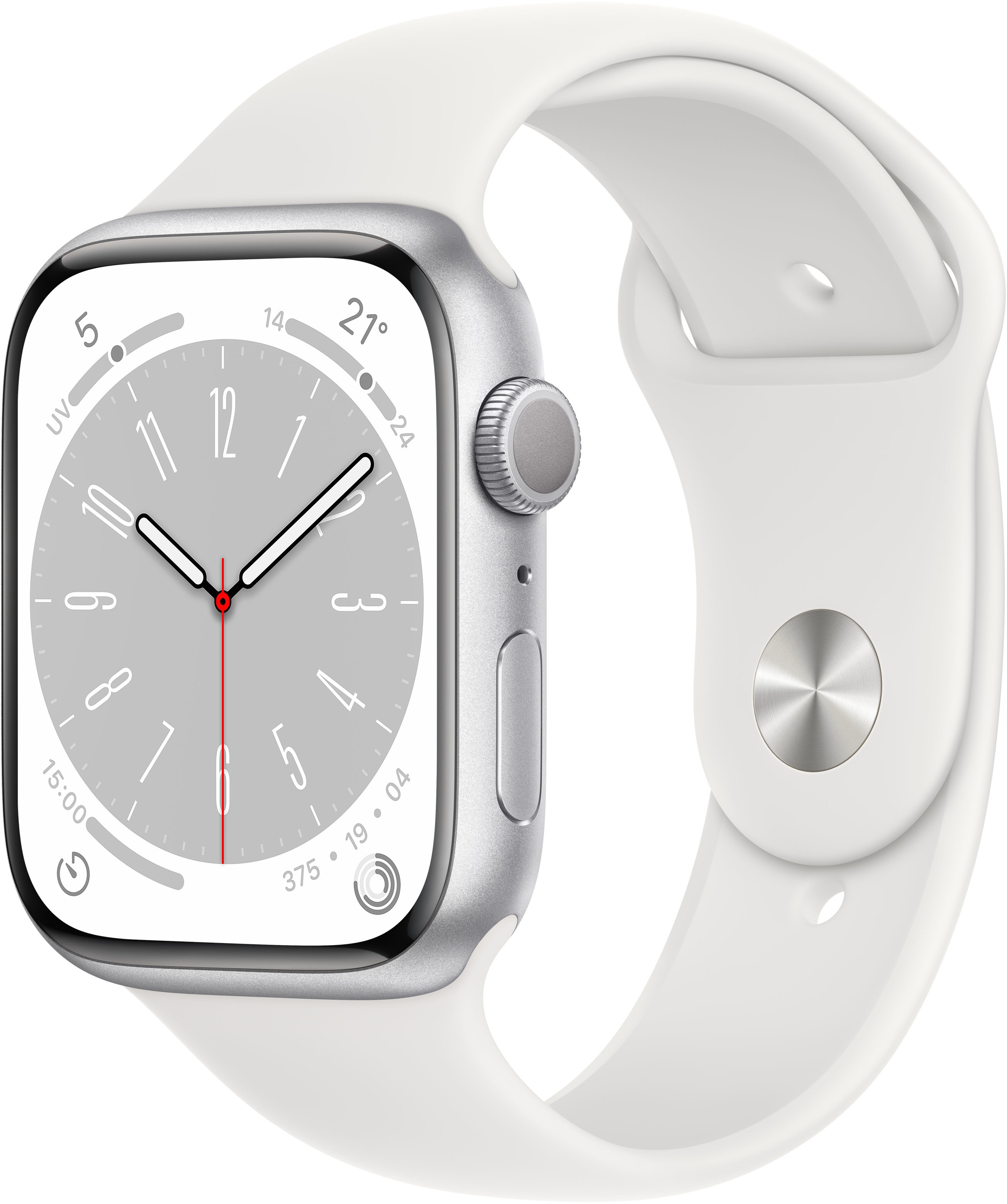Apple watch series 8 41mm gps aluminium zilver wit kopen 