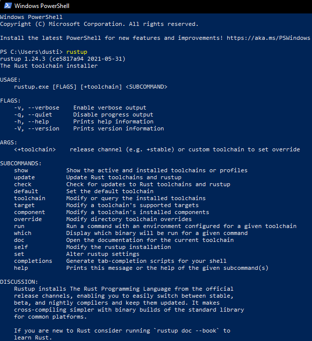 Verify Rust Toolchain [9778]