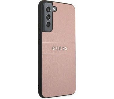 Guess Saffiano Hard Case voor Samsung Galaxy S22+ (S906) - Roze Roze