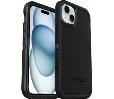Otterbox Defender XT Series voor iPhone 15 Plus, Black (iPhone 15 Plus) Zwart