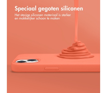 Accezz Liquid Silicone Backcover iPhone 15 Pro Max - Nectarine
