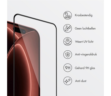 Accezz Gehard Glas Screenprotector met Applicator - 2-pack voor de Apple iPhone 18 Pro Max / 17 Pro Max