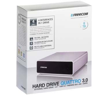 Freecom Hard Drive Quattro 8TB Aluminium