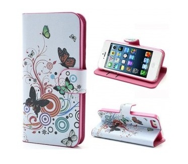 qMust Apple iPhone SE Wallet Case - hoesje met stand - Spring