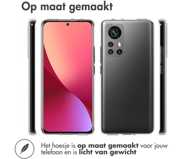 Accezz Clear Backcover Xiaomi 12 Pro - Transparant