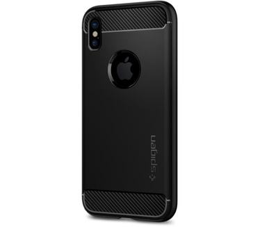 Spigen Apple iPhone X Hoesje Rugged Armor Zwart