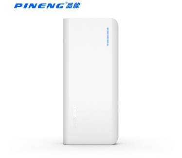 Pineng Pineng powerbank 10000mAh met LED indicator en zaklamp, 2 telefoons tegelijk opladen!