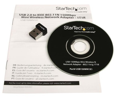 Startech.com USB 150Mbit/s Mini Draadloze Netwerkkaart 802.11n/g 1T1R