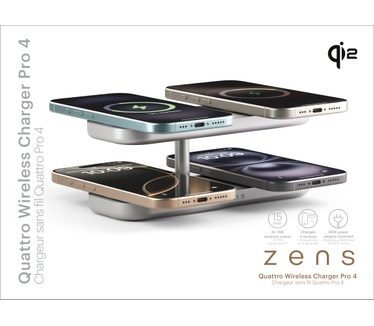 Otterbox Zens Quattro Wireless Charger Pro 4, Wit