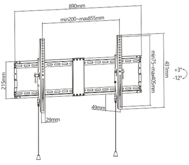 Gembird WM-90T-01