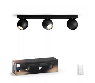 Philips Hue Buckram Spotlamp Zwart (3-spot)