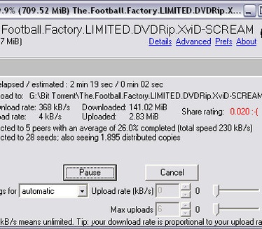 BitTornado screenshot