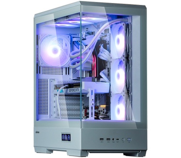 Zalman P50 DS White ATX Tempered Glass Panoramic View, Reverse layout mainboard support, display, 3 x 120 mm ZM-AF120R ARGB (side) + 1 x 120 mm ZM-AF120 ARGB (rear)Fan included, 2 x 3.5, 2 x 2.5, 480(D) x 240(W) x 512(H)mm