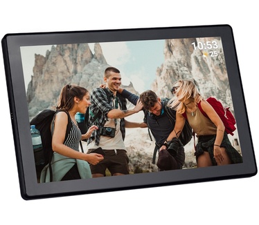 Braun Phototechnik DigiFrame 1011 WiFi mobil Digitale fotolijst 25.7 cm 10.1 inch Energielabel: C (A - G) 1280 x 800 Pixel 16 GB Zwart