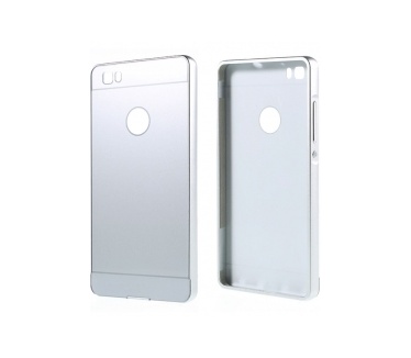 Merkloos Huawei Ascend P8 Lite Back And Frame Case Zilver